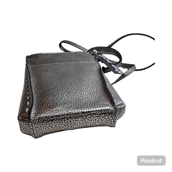 Customer Return The Sak Black and Silver Metallic Los Feliz Crossbody Bag - Picture 4 of 14